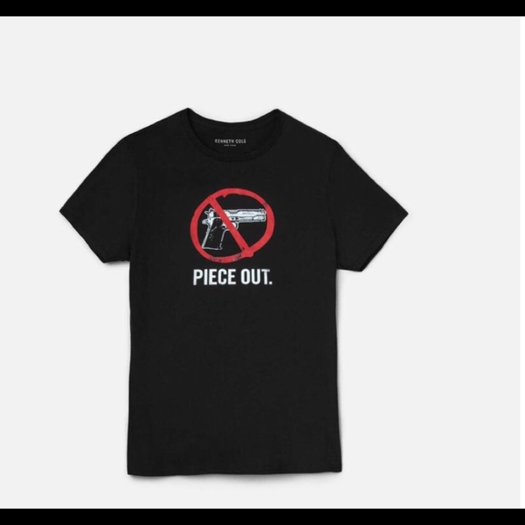 END GUN VIOLENCE- KENNETH COLE PIECE OUT TEE - Picture 1 of 1